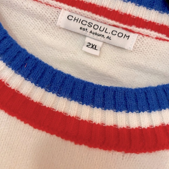 I Pledge Allegiance Sweater Crop Top, Chic Soul, 2XL - Picture 10 of 10